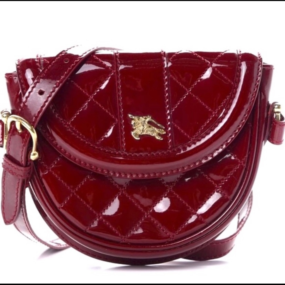 Authentic Burberry Quilted Calfskin Crossbody Mini
